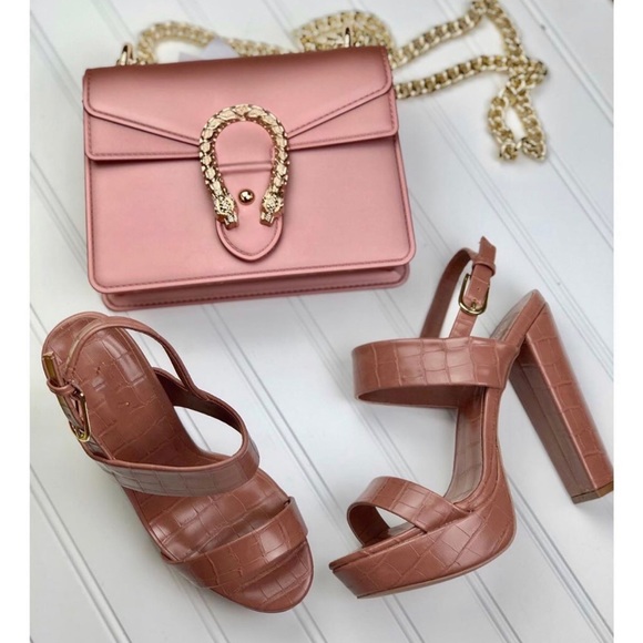 Croc pattern heels - Picture 2 of 2